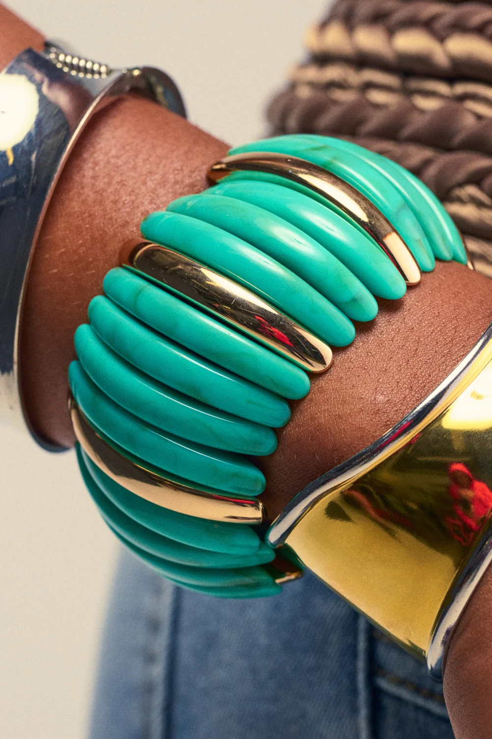 DISC BRACELET IN TURQUOISE - Akira Store
