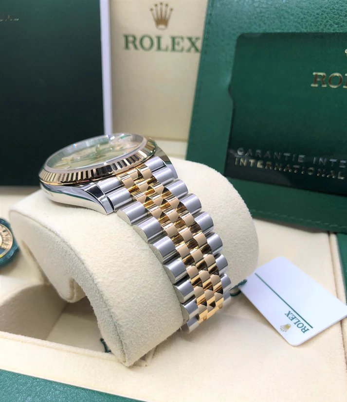 [Super Clone]RLX  Datejust 36mm 126233-0037 Golden Palm Motif 36mm Dial Jubilee Bracelet Watch