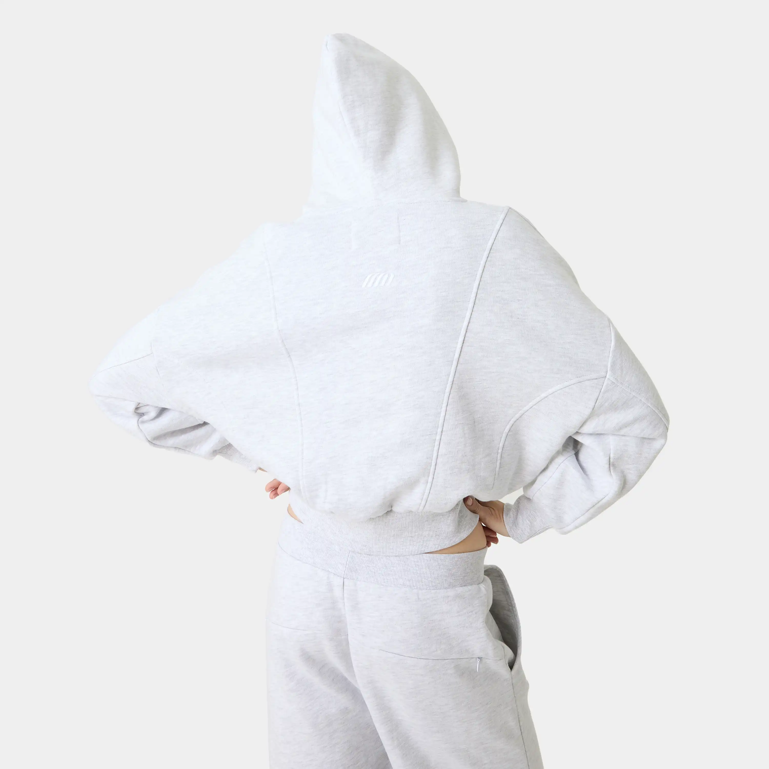 Cinam Heather Grey Oversized Hoodie