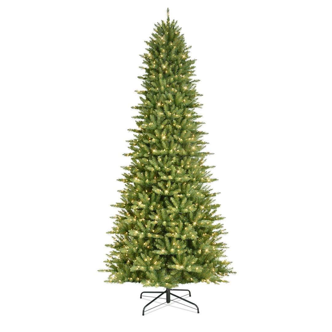 Slender Green Realistic Artificial Fir Christmas Tree Size: 10' H