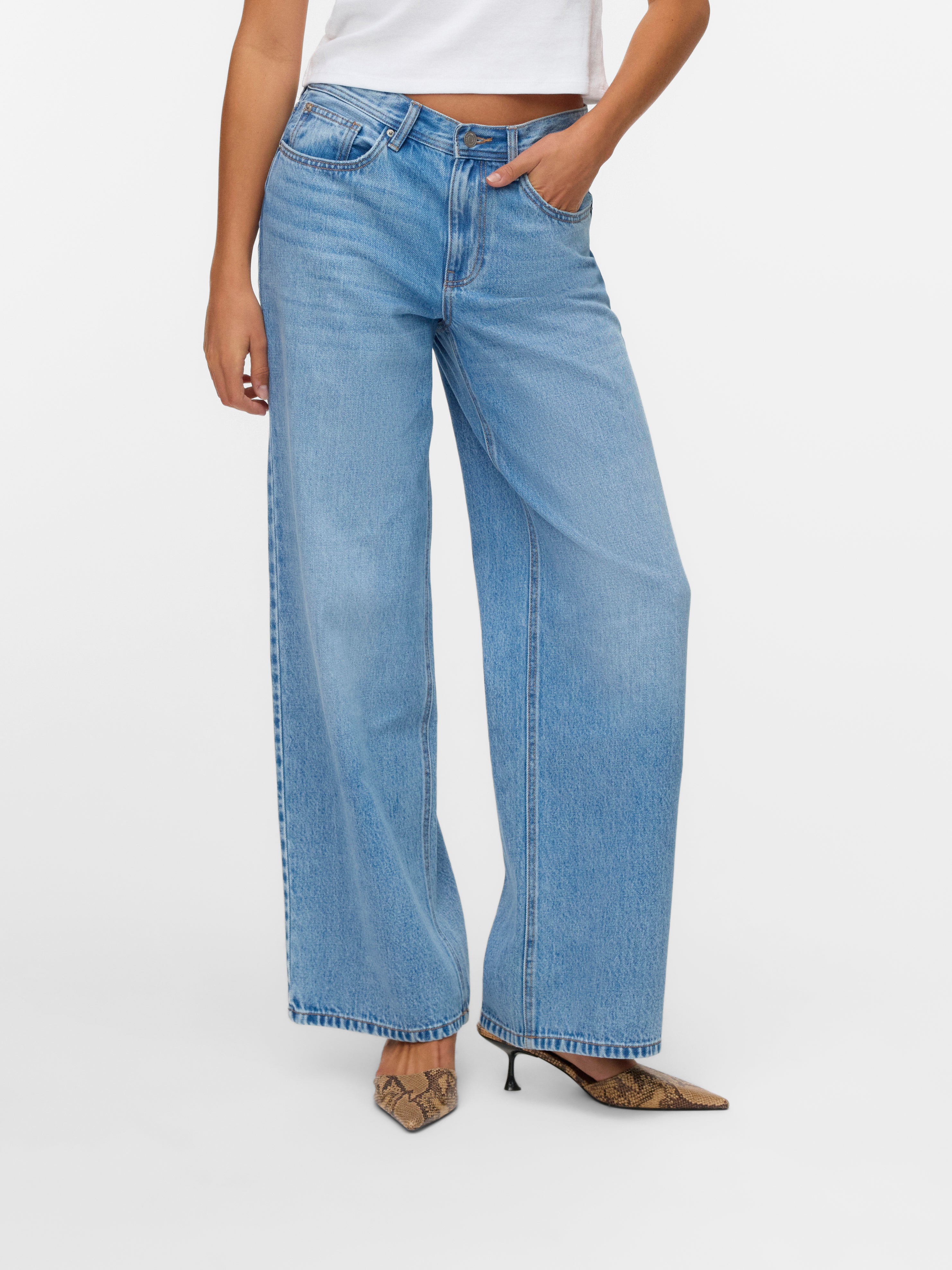 VERO MODA® VMLULLU Low rise Wide Leg Fit Jeans