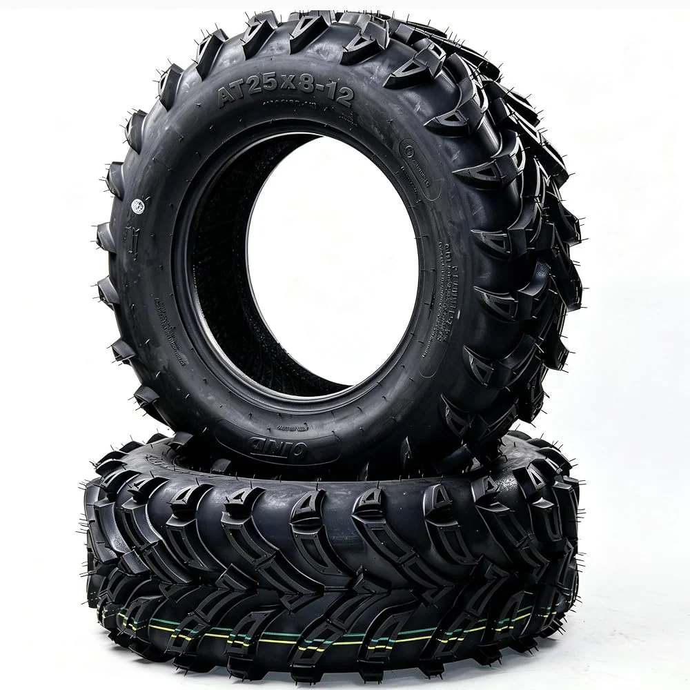 Garvee Pack of 2 AT25x8-12 ATV Tires