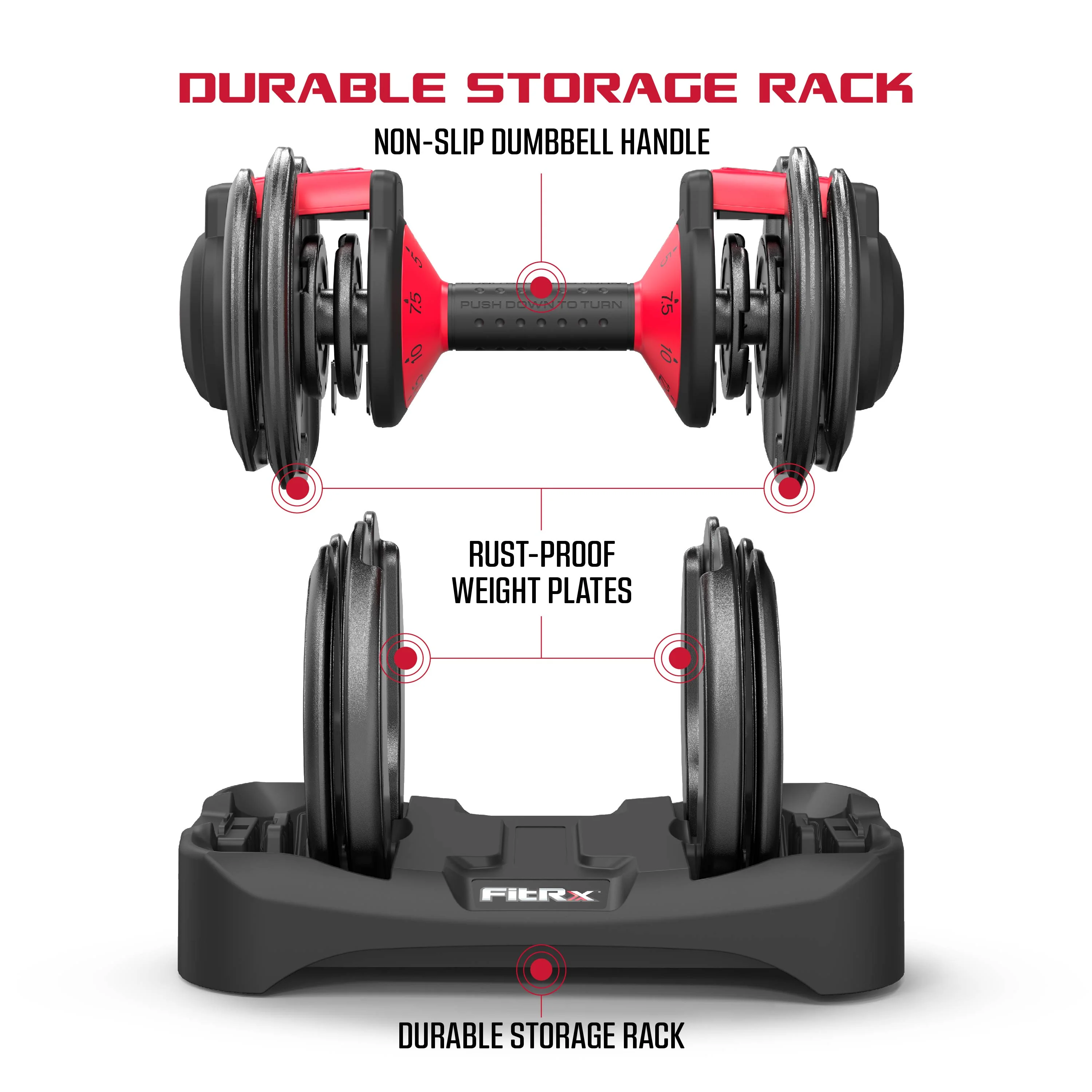 Adjustable Dumbbells 2-Pack, 25lb SmartBell Dumbbell Set with 9-in-1 Quick-Select Weights, 2.5lb Increments for Home Gym - Image 8