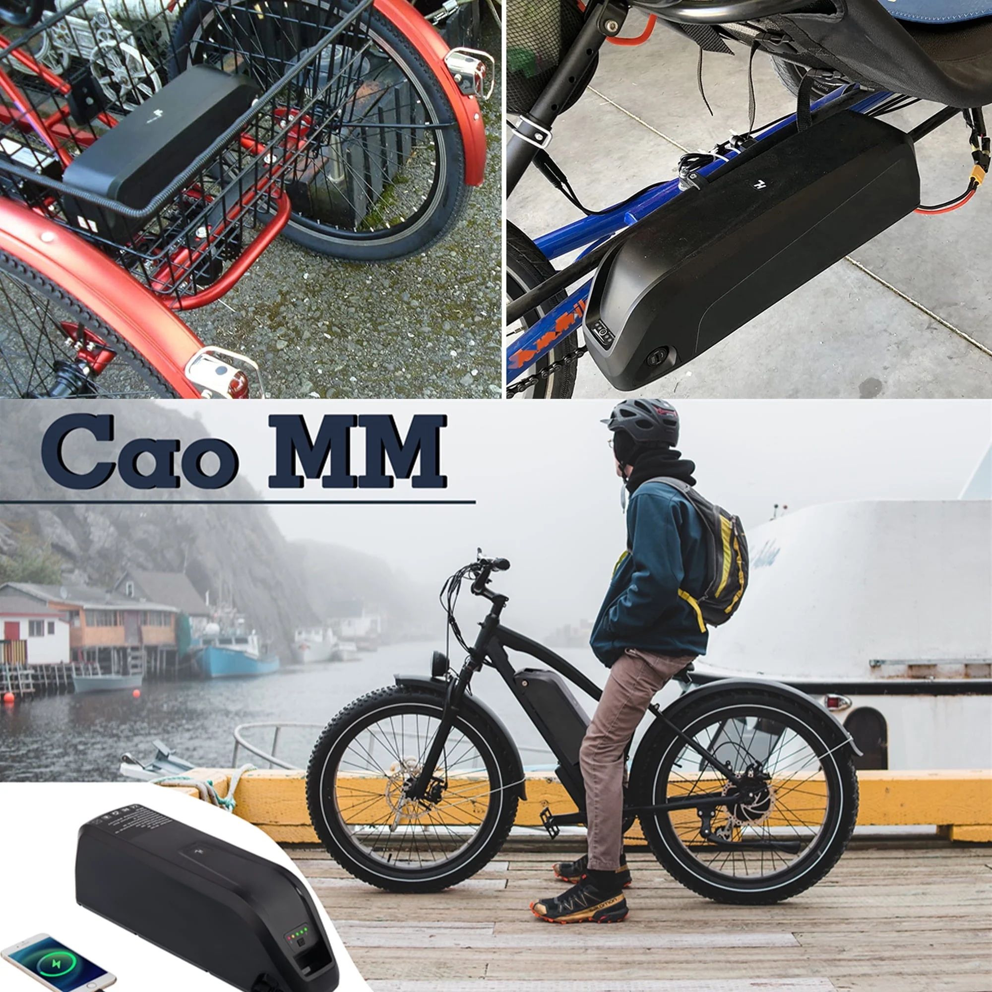 48V 20AH Ebike Battery 48V Lithium Battery 48V Battery with Charger for 750W-1500W Adult Electric Bike Tricycle - Image 7