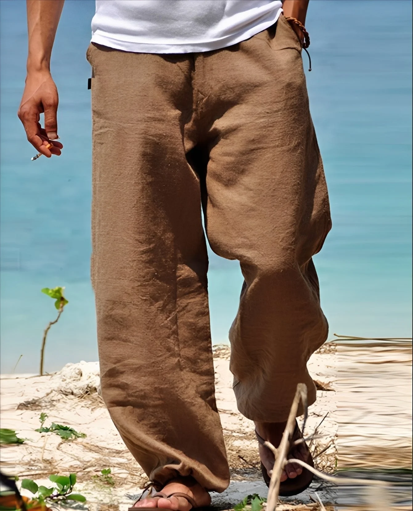 Theo - Pantalon Homme - pour Promenades Ensoleillées en Plein Air