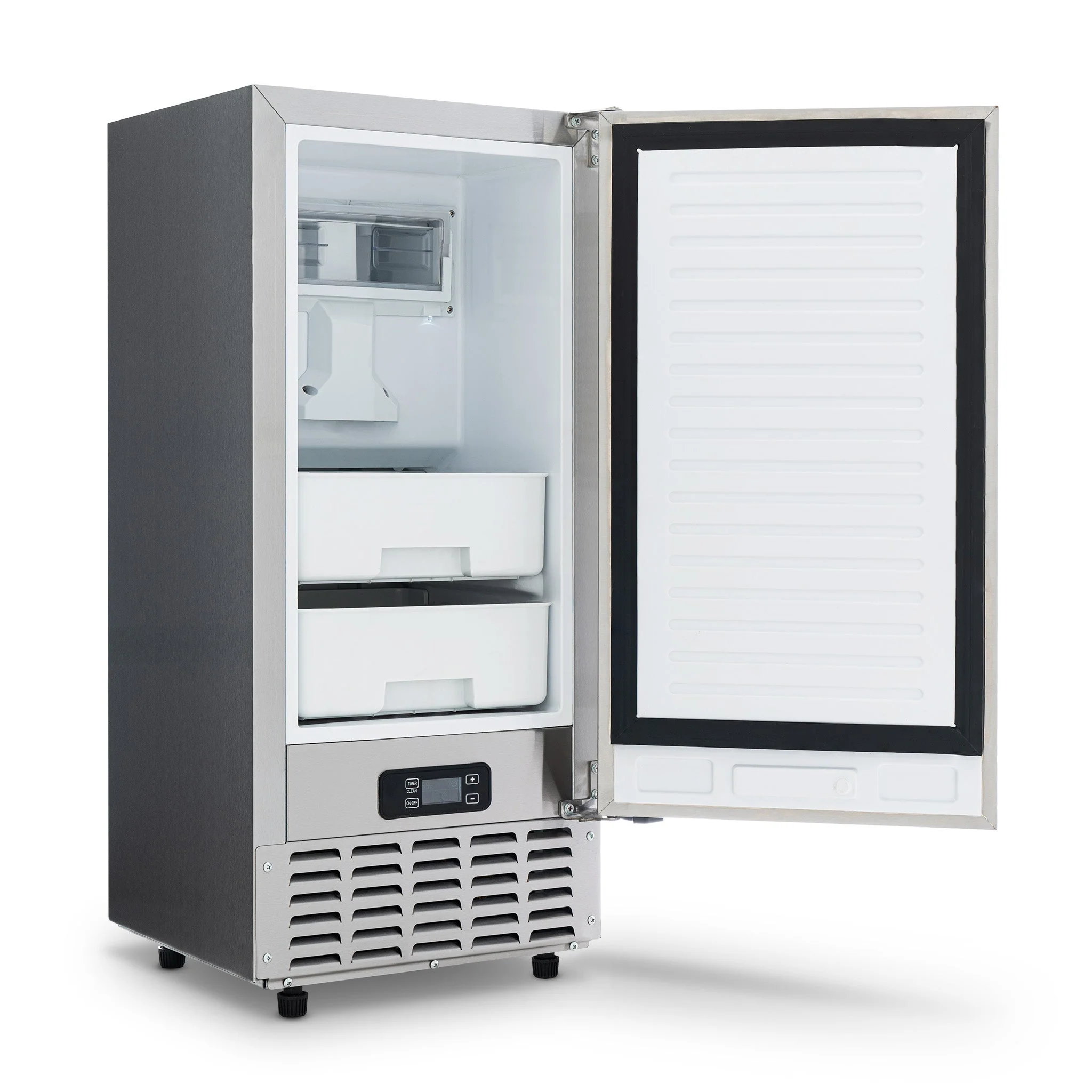 Newair 15” Undercounter Nugget Ice Maker, 66 lbs/day - Stainless Steel