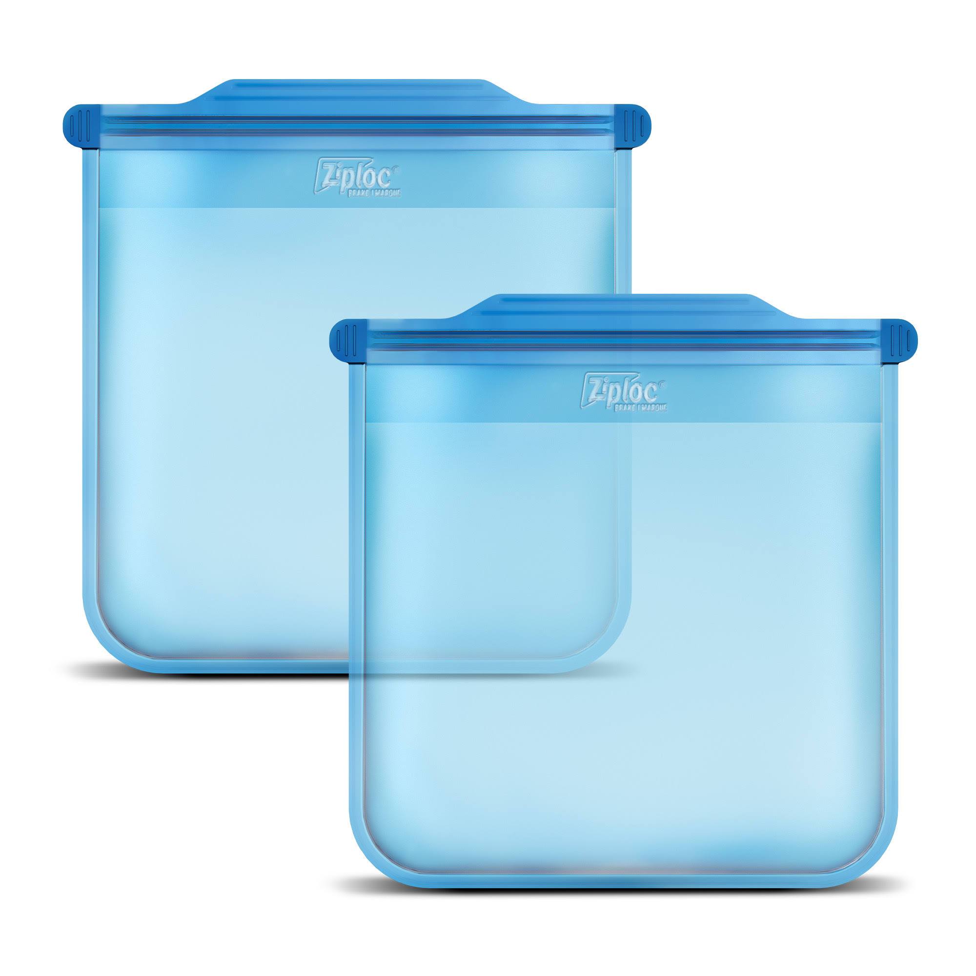 Ziploc Endurables Medium Pouch, 2 Cups, 16 fl oz, Reusable Silicone, from Freezer, to Oven, to Table, 2 Pack, Adult Unisex