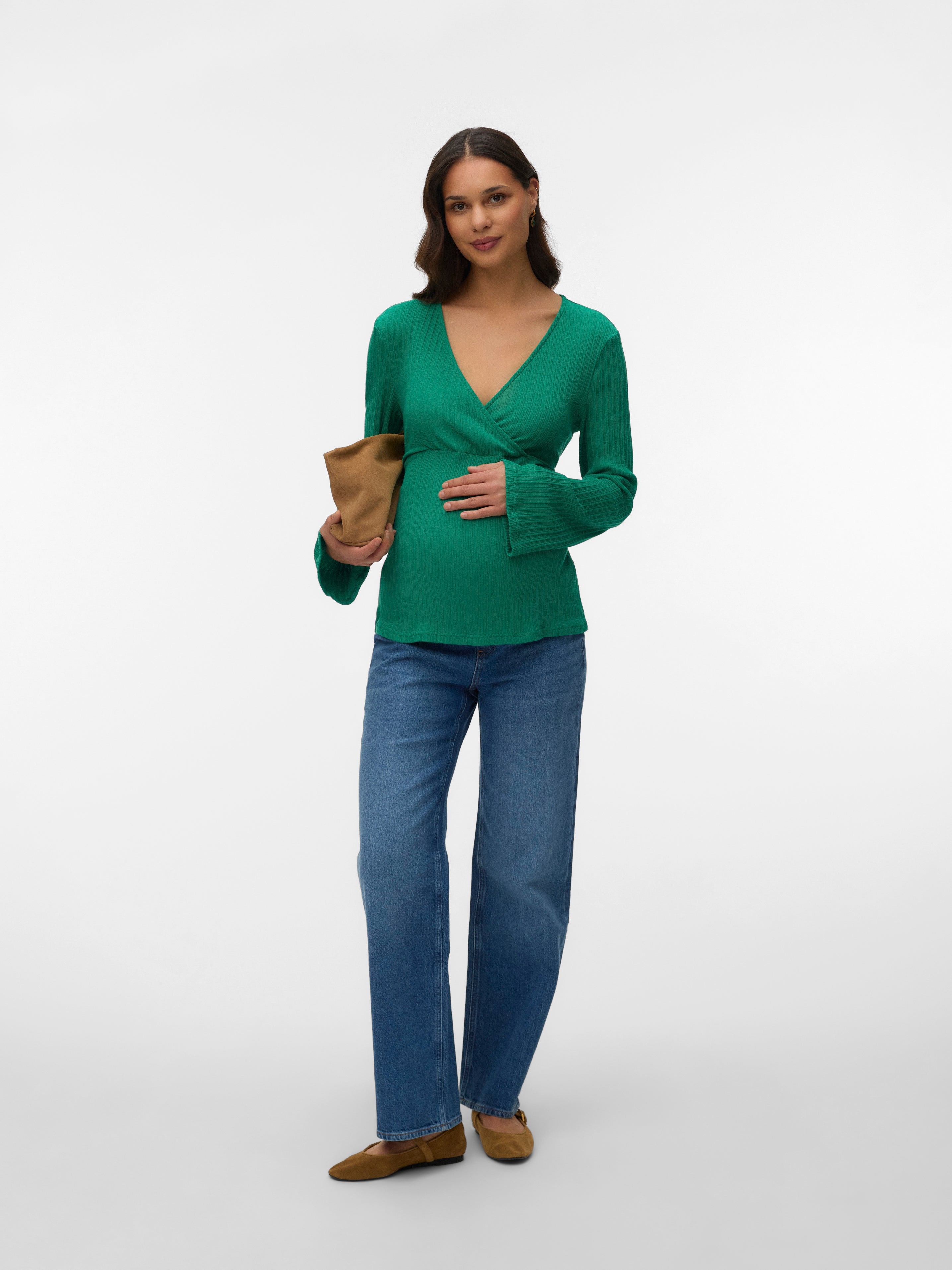 VERO MODA® Bodycon Fit V-Neck Top