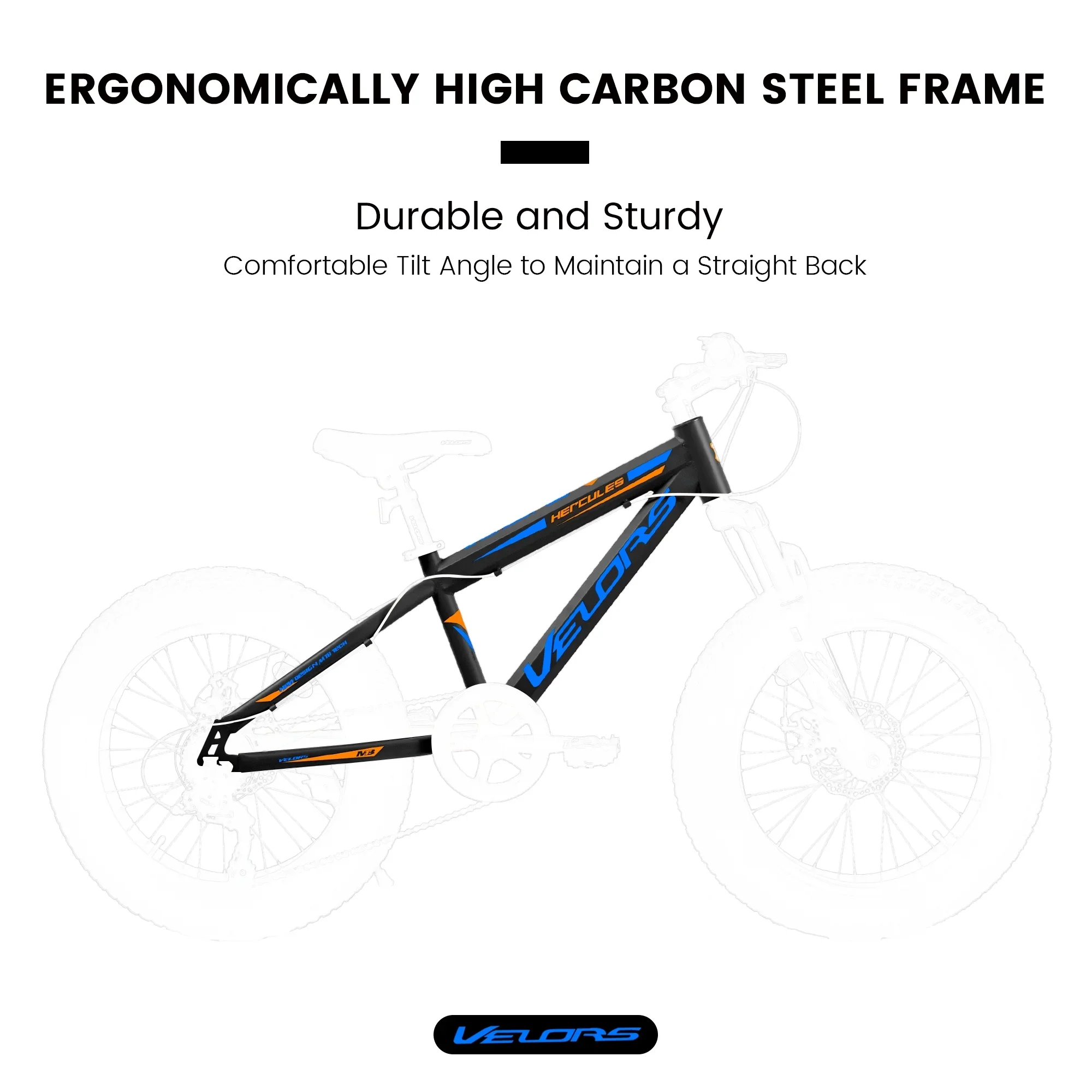 V20235 20 Inch Fat Tire Bike Adult 7 Speed Mountain Bike, Dual Disc Brakes, High Carbon Steel Frame, Front Suspension, Mountain Buggy, City Commuter City Bike, Fat Tire Bike