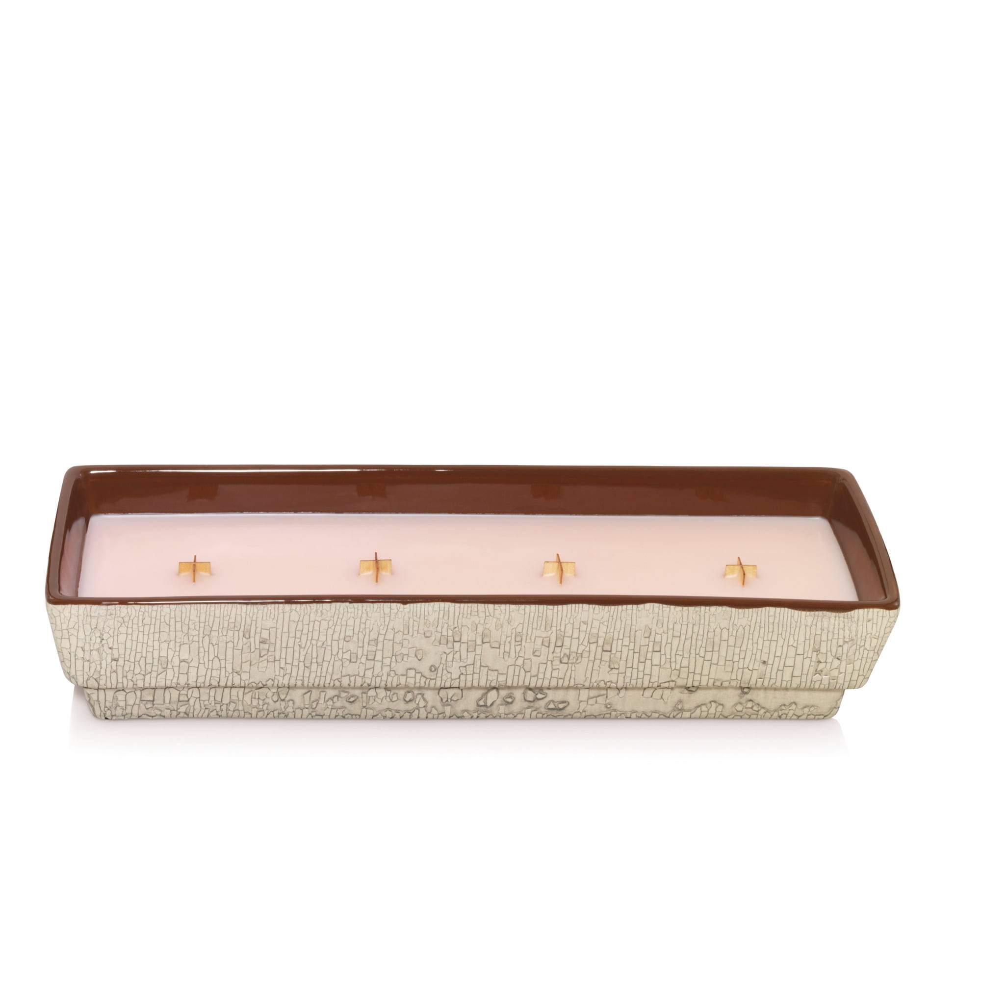 WoodWick Candle Pink Hibiscus Citronella Outdoor Candle - Light Pink