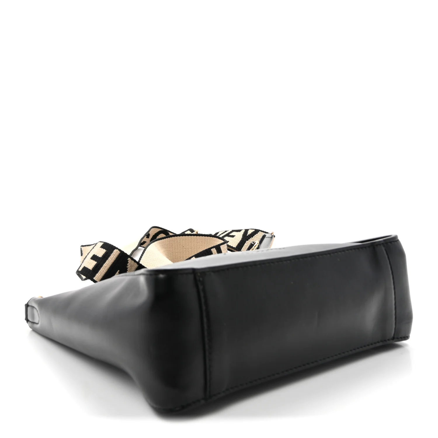 Eco Alter Nappa Perforated Logo Mini Crossbody Black