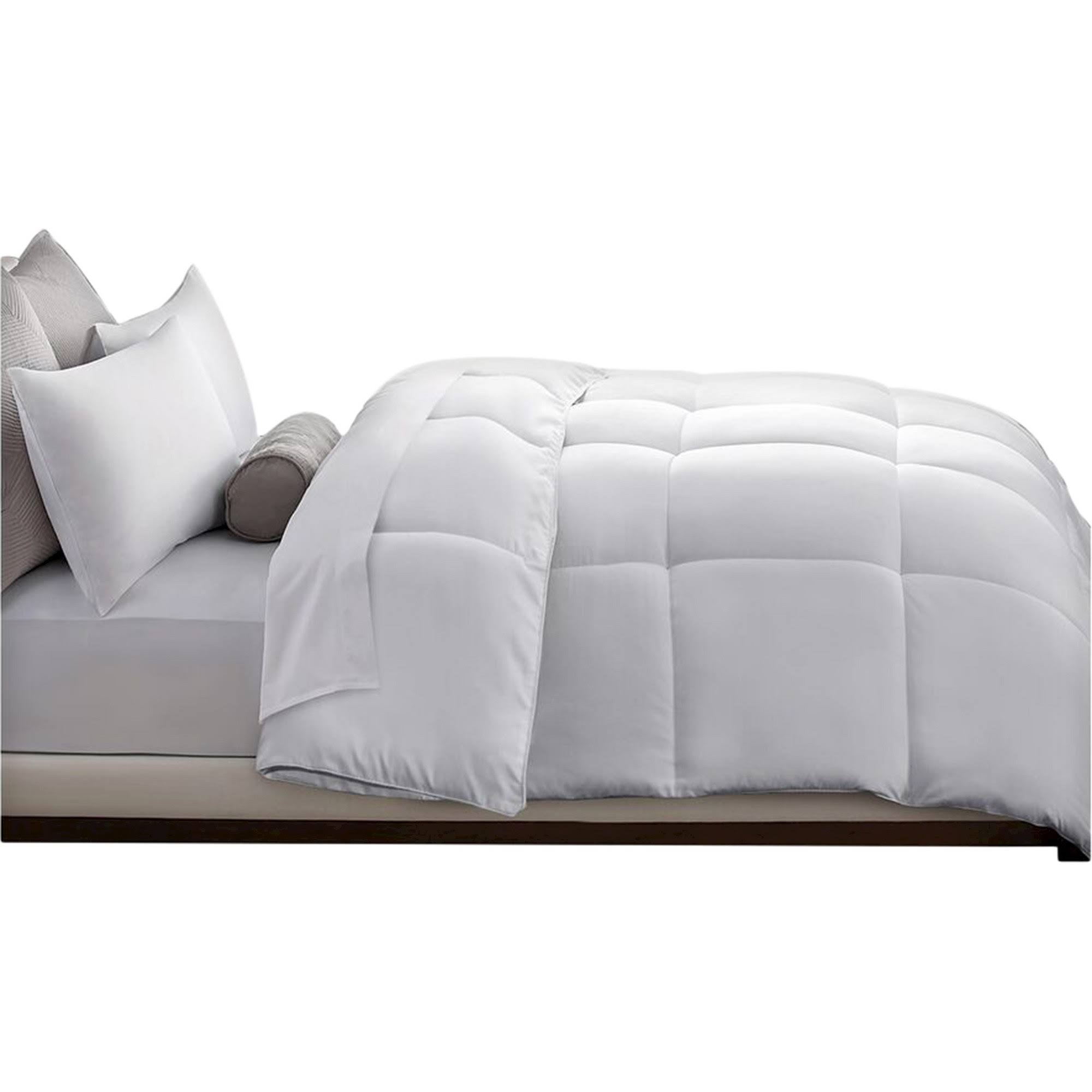 Blue Ridge Home Fashions Microfiber Down Alternative Comforter, White, King