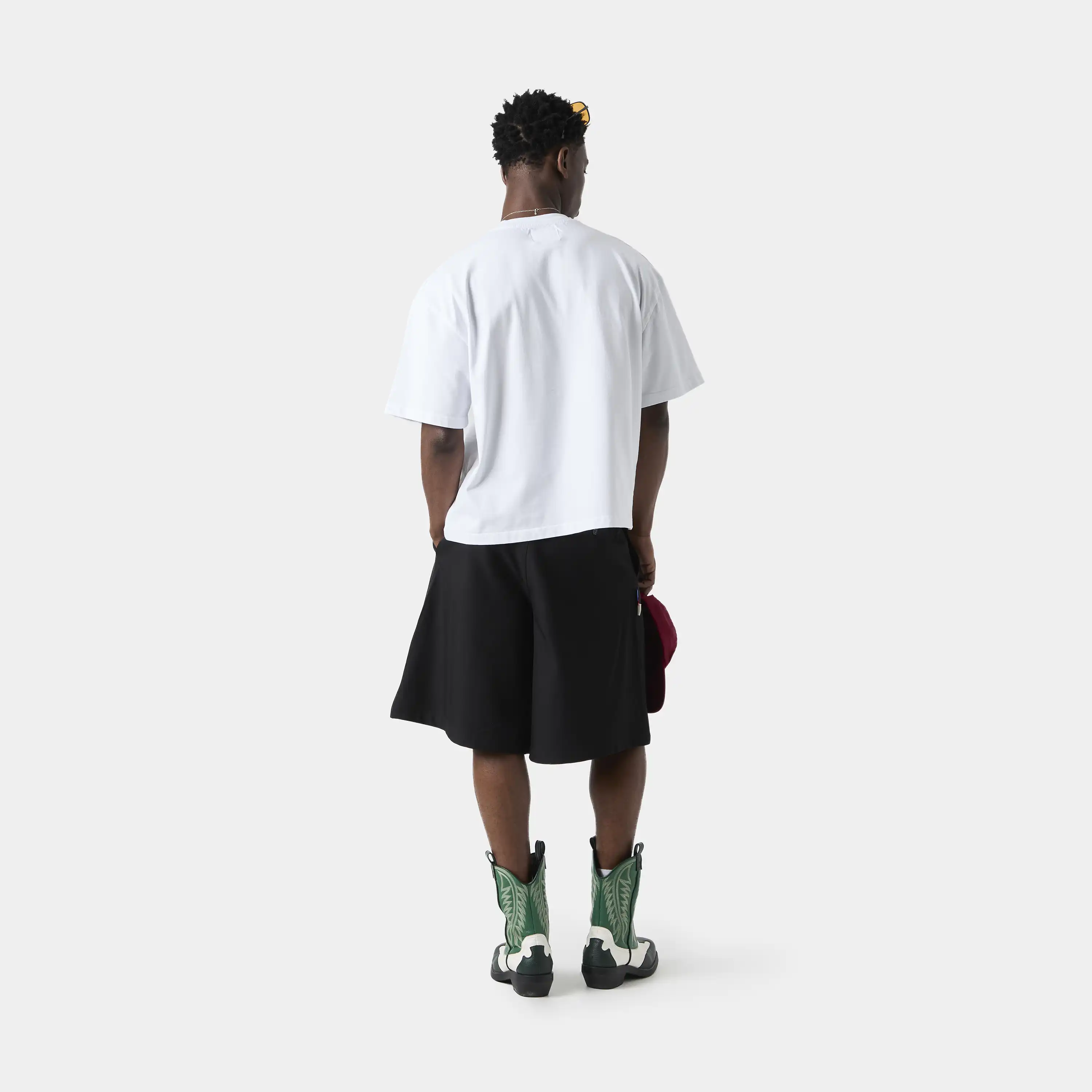 Stickers White Oversized Tee