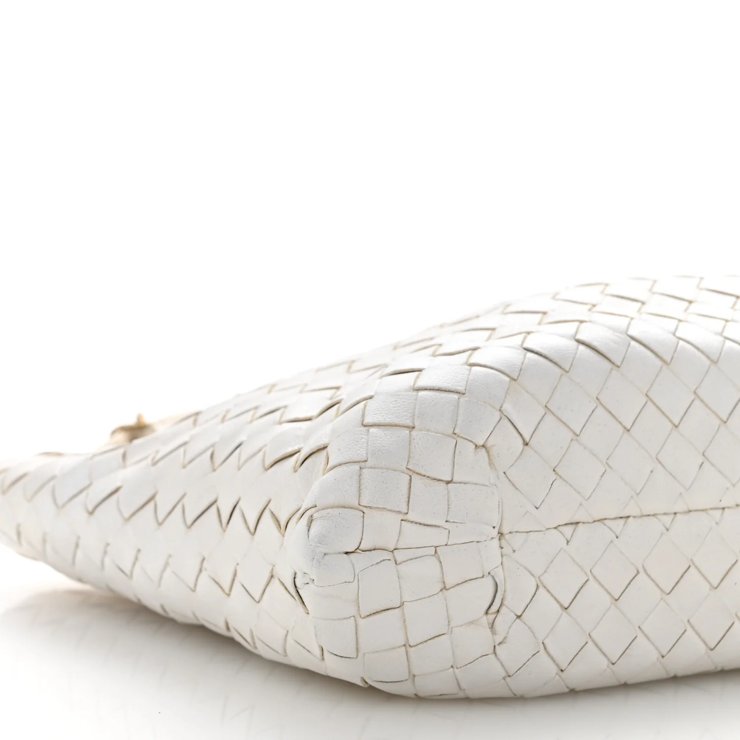 Nappa Intrecciato Small Capri Tote White