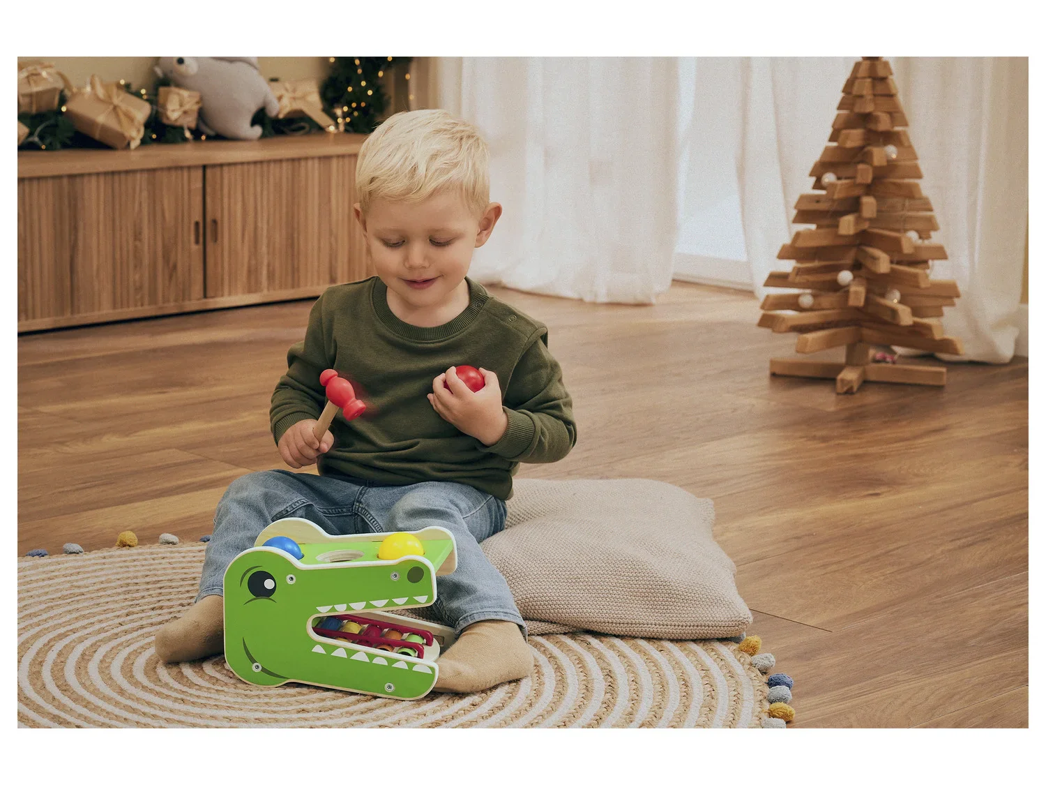 Playtive Jeu de motricit en bois