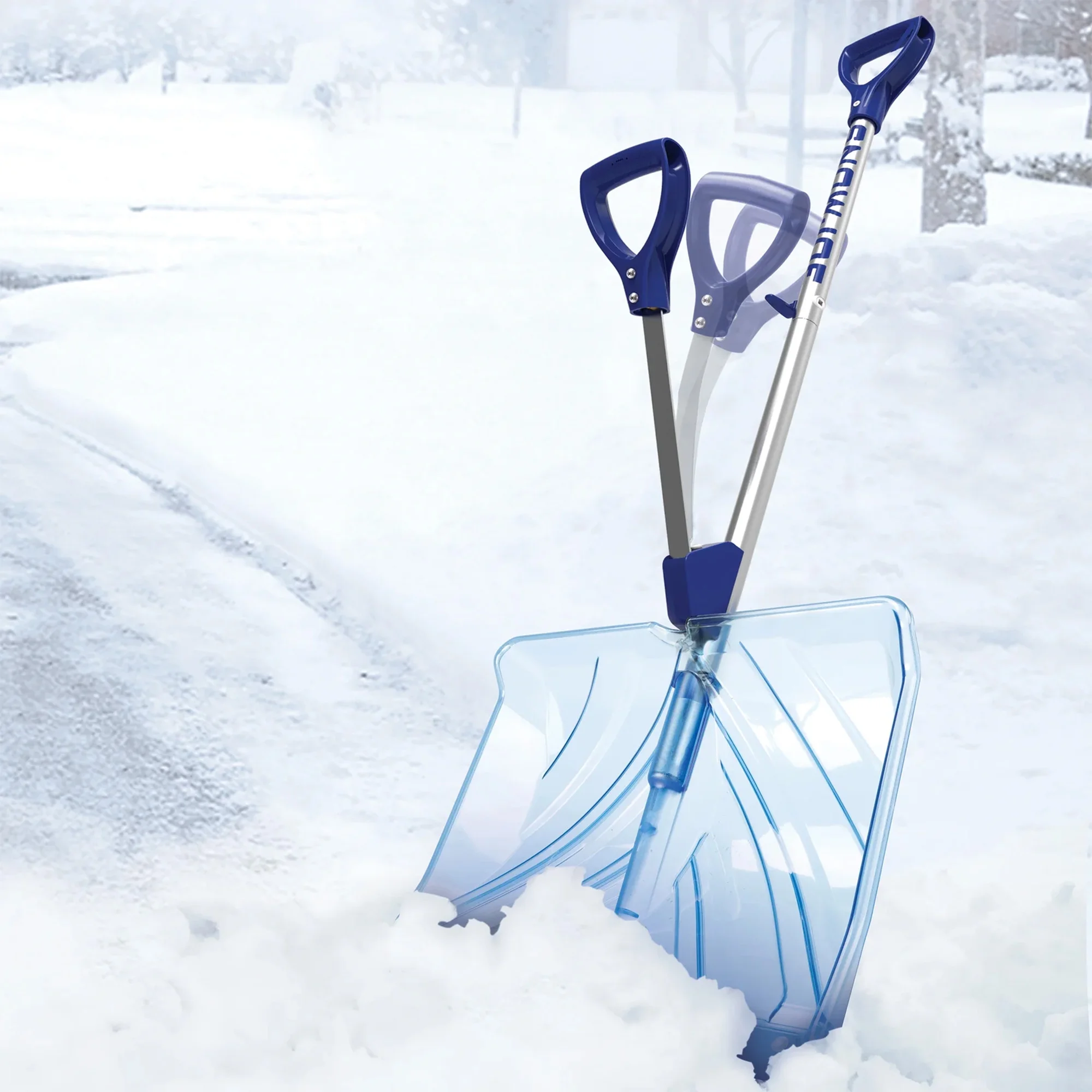 3 Pack Shovelution Snow Shovel w/ 18" Shovel Blade Assist Handle - Image 8