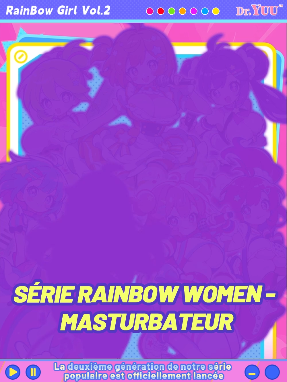Dr.YUU masturbateur Rainbow Women, vue de cette canette.
