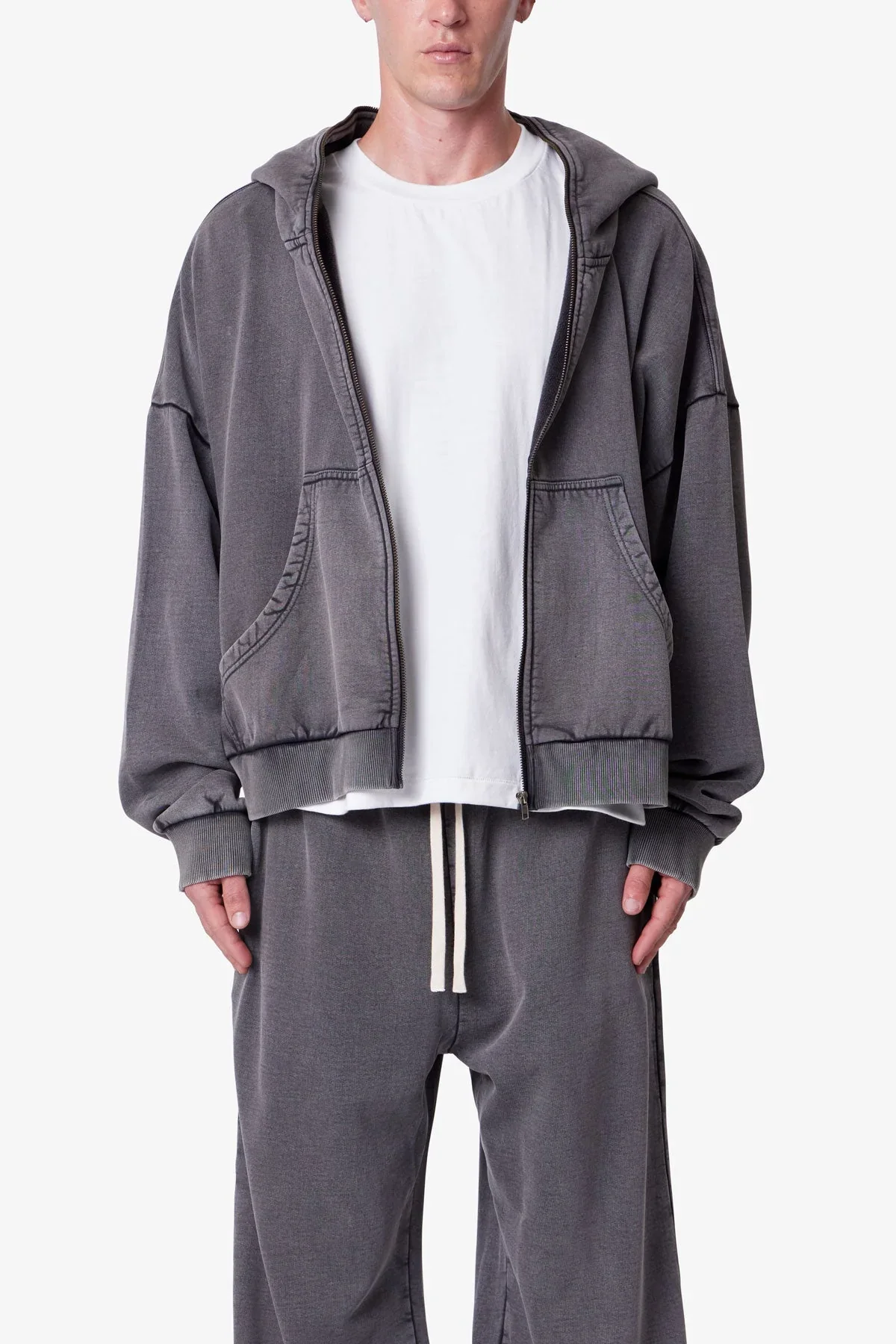 Full Zip Hoodie - Vintage Black