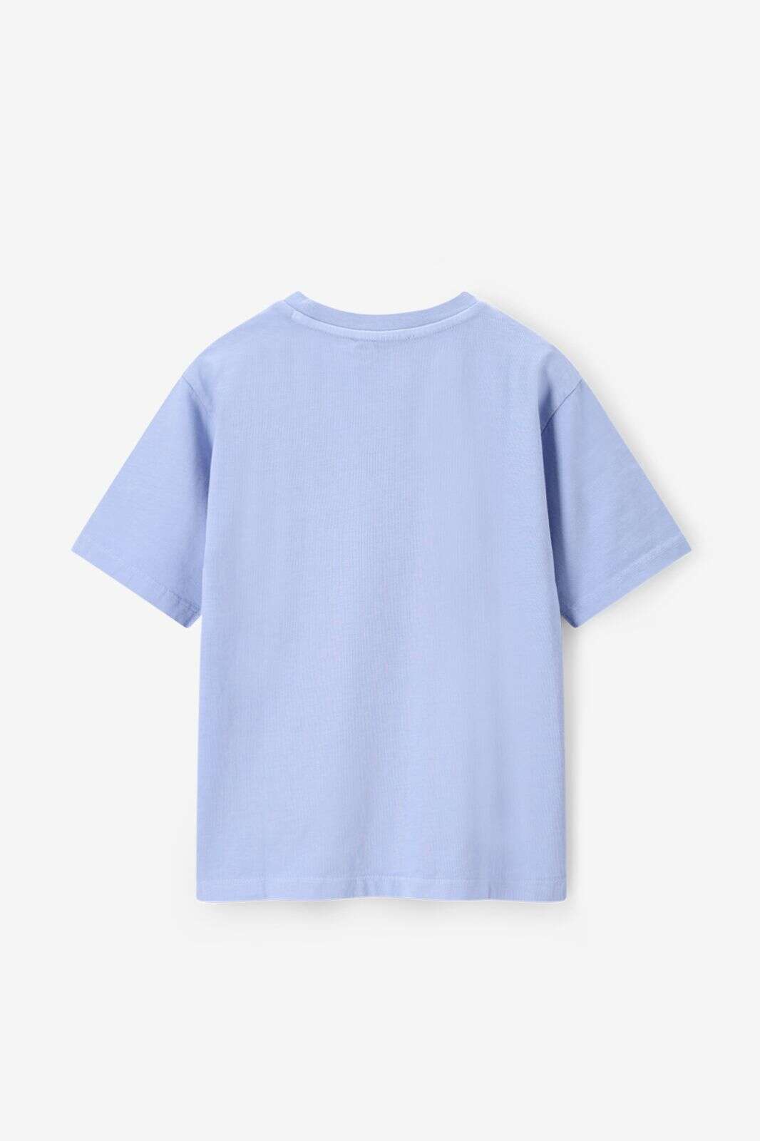 Lichtblauw T-shirt met patch