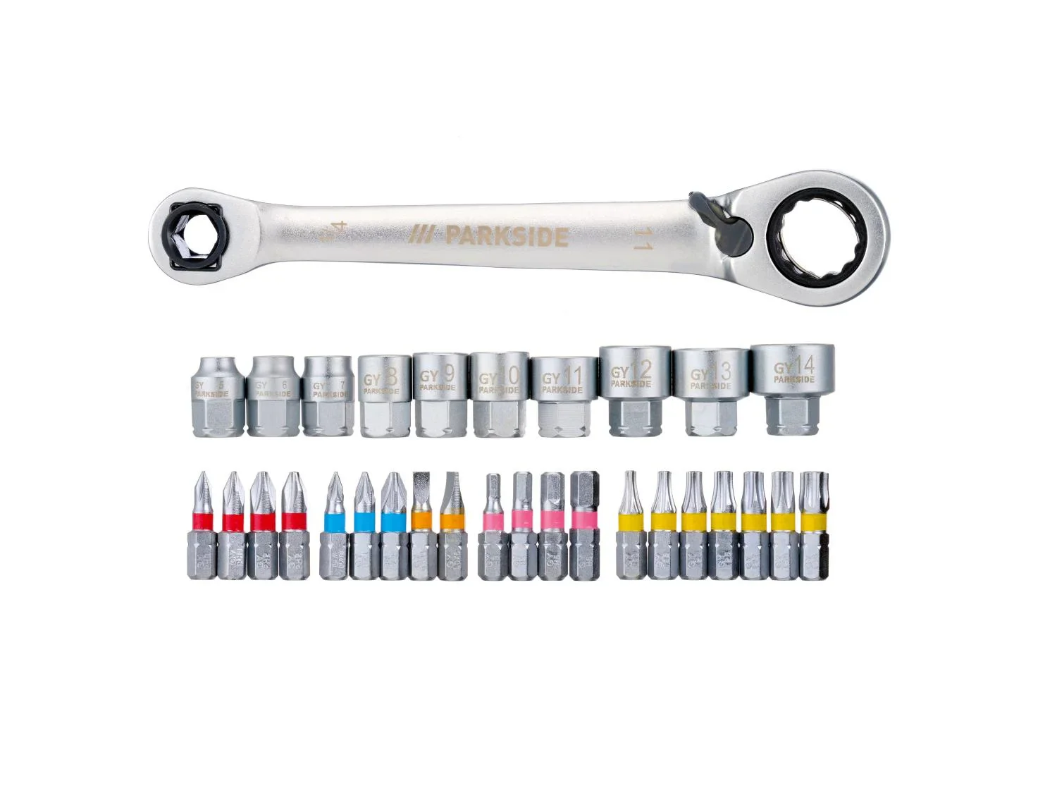 PARKSIDE Jeu de cls  douille, 31 pices