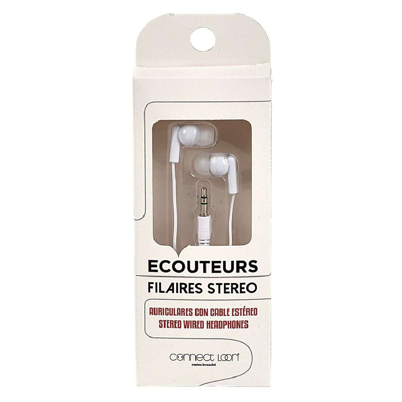 Écouteur filaire intra auriculaire L. 120 cm