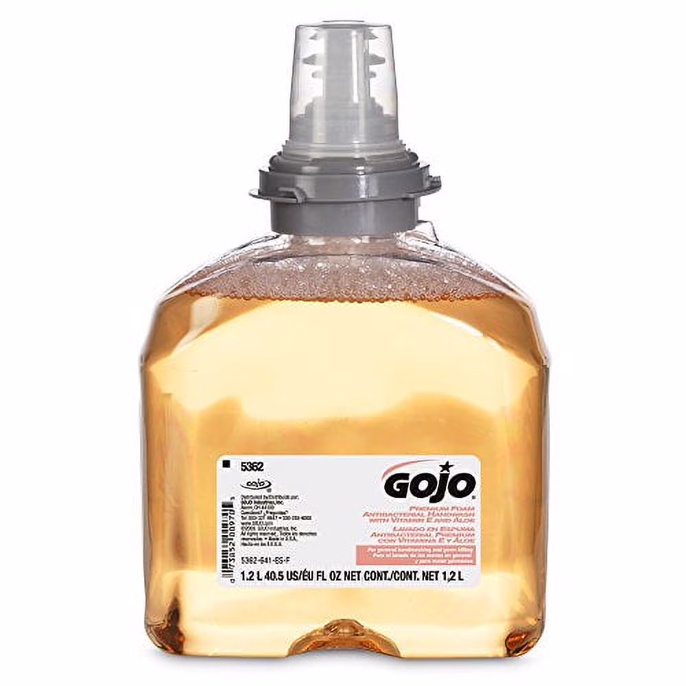 TFX Premium Foam Antibacterial Handwash, Fresh Fruit Scent, 1200 mL Foam Hand Soap Refills (Pack of 2) 5362-02