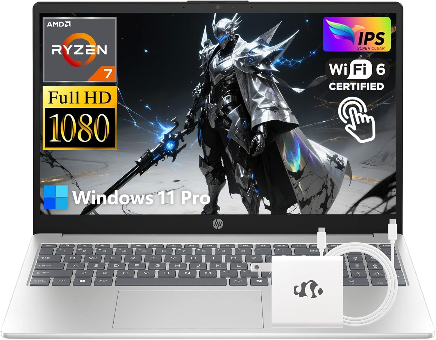 HP Touchscreen Laptop  680M AMD Ryzen 7 7730U(8-Cores  Beats i7-1355U) 32GB RAM 1TB SSD  15.6