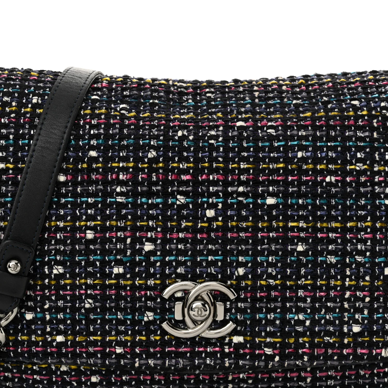 Tweed Small Messenger Flap Navy