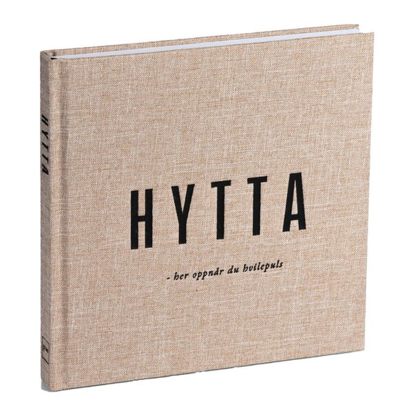 Hyttebok 22x21,5x2,5 cm beige