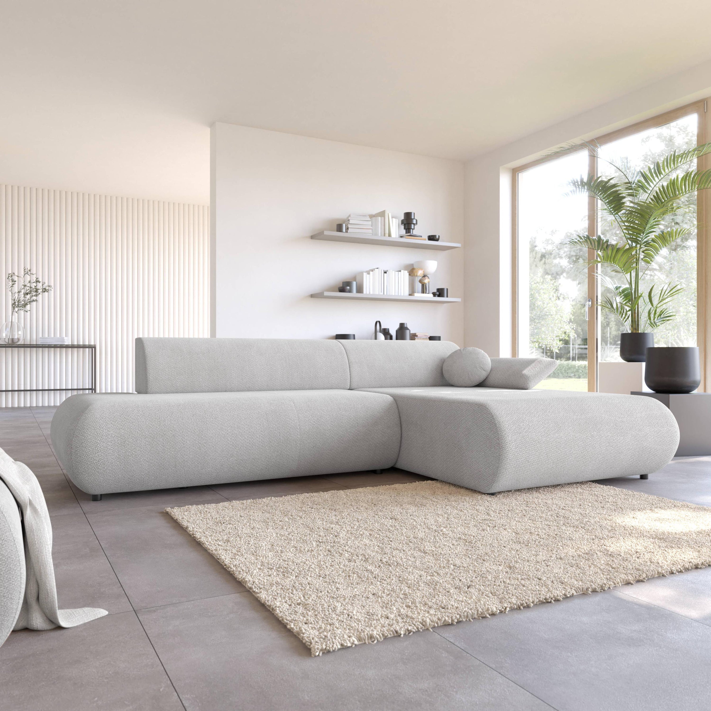 by fonQ Wisp Hoekbank met Chaise Longue Rechts met Slaapfunctie - Chen