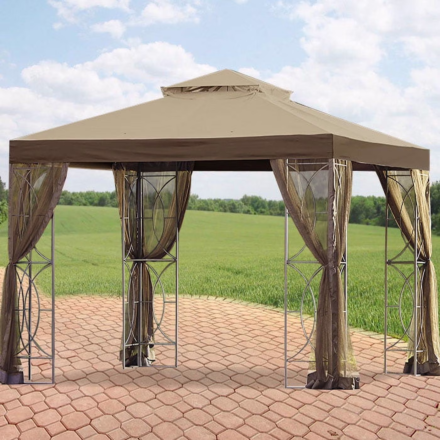 Garden Winds Replaement Canopy Top for Callaway Gazebo - Riplock 350 - TOP TIER 36 x  36