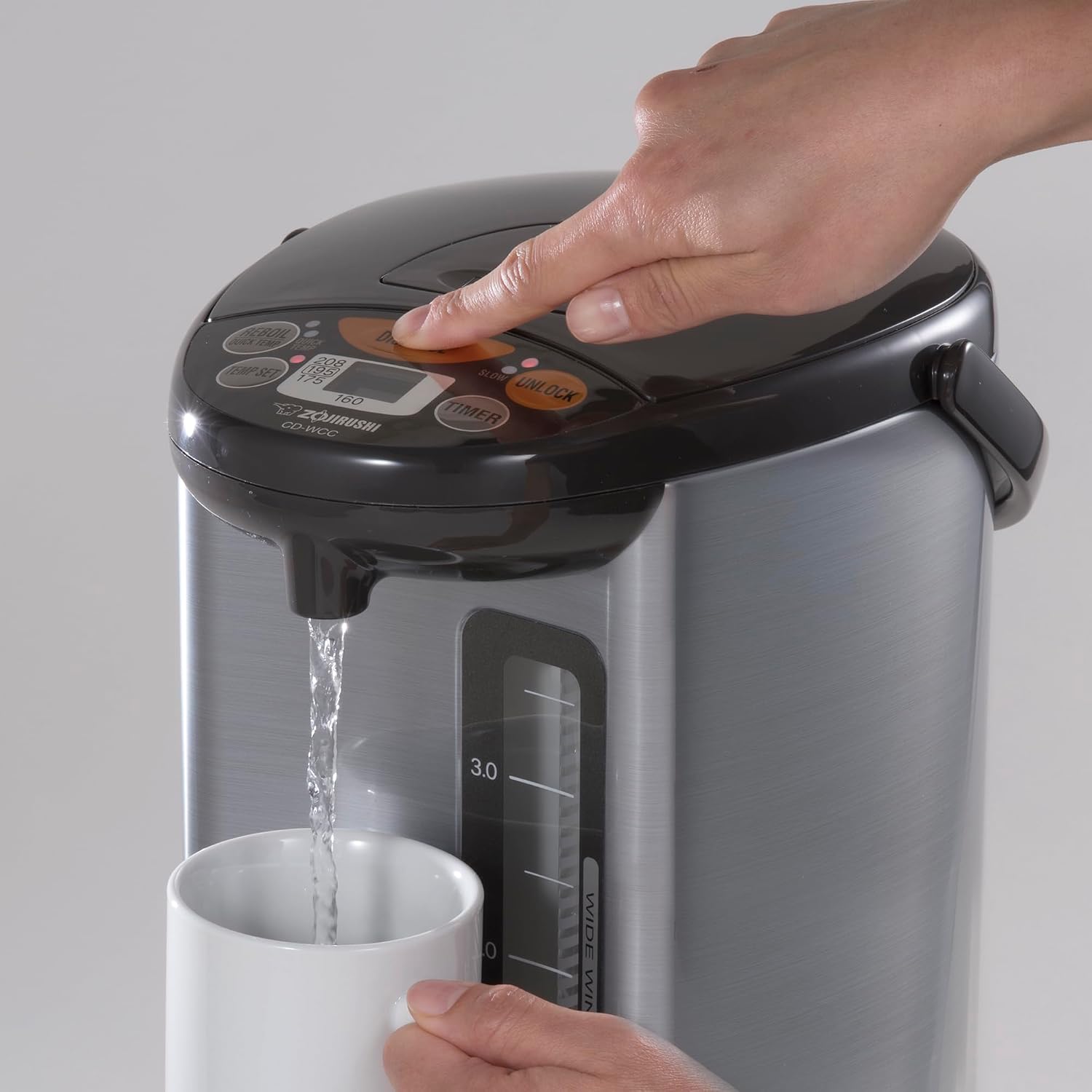 Zojirushi Micom Water Boiler and Warmer CD WCC30, 3.0l, 101 Oz (Silver)