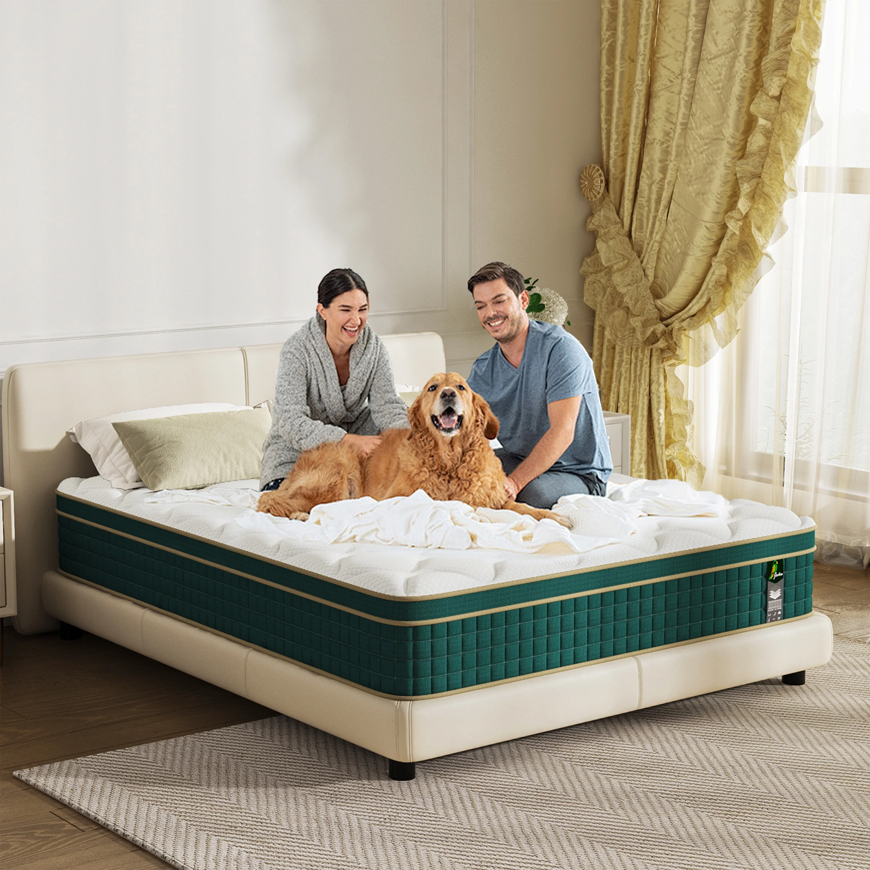 Full Size Mattress in a Box - 10 in Full Size Memory Foam Mattress - Hybrid Mattress Full for Back Pain Relief - Medium Firm Full Bed Mattress with Motion Isolation & Strong Edge Support