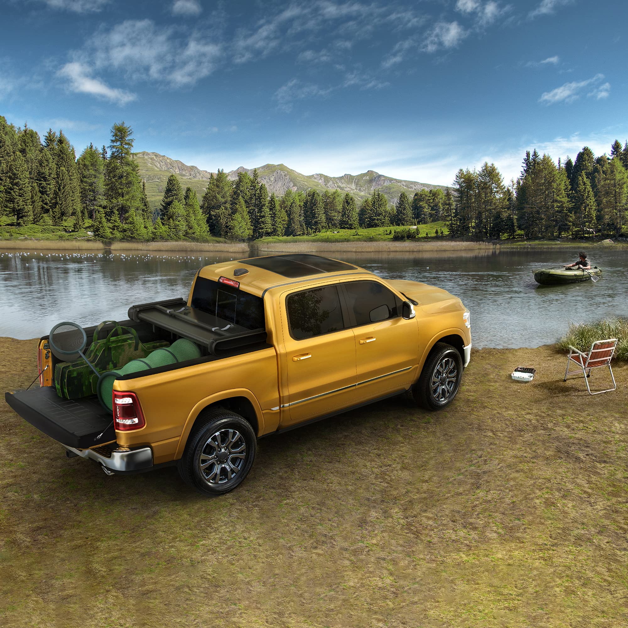 YITAMOTOR Soft Tri-fold Truck Bed Tonneau Cover