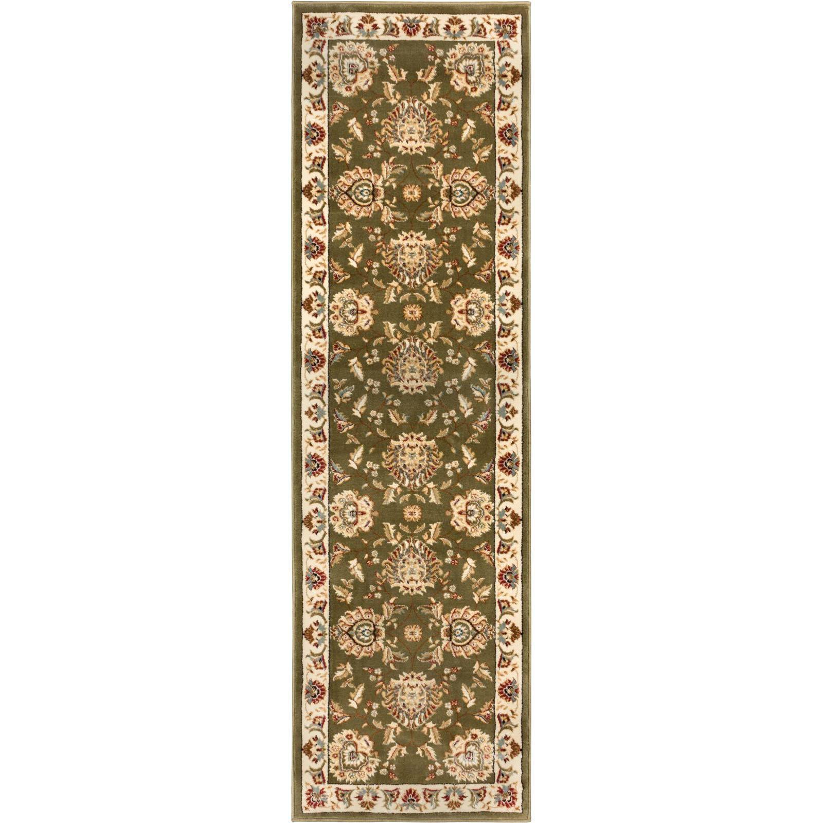 Sultan Sarouk Green Persian Floral Oriental Formal Traditional 3x12 (2'7