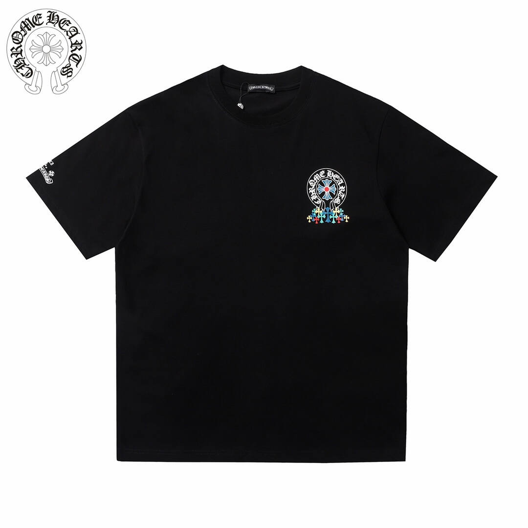 【CHROME HEARTS 公式旗艦店】クロムハーツ Tシャツ ご好評に付き再入荷！黒 白半袖Tシャツ