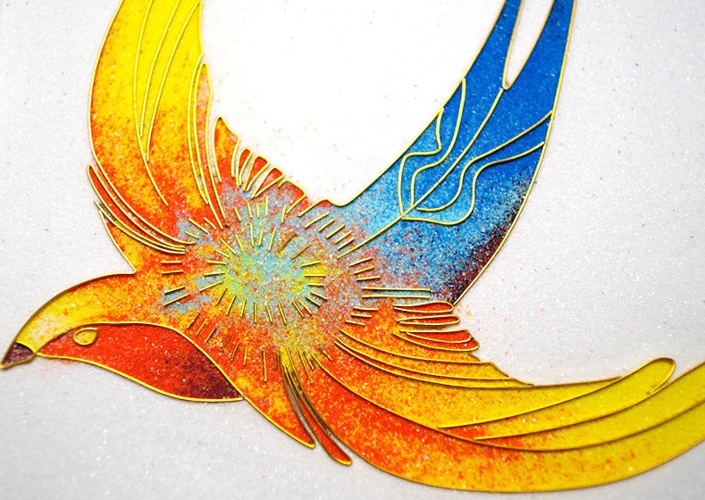 Swallow,Beginner Cloisonné Enamel DIY Kit, with Tutorial& All Tools