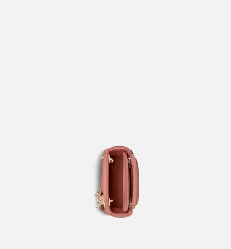 MICRO LADY D BAG Ethereal Pink Cannage Lambskin