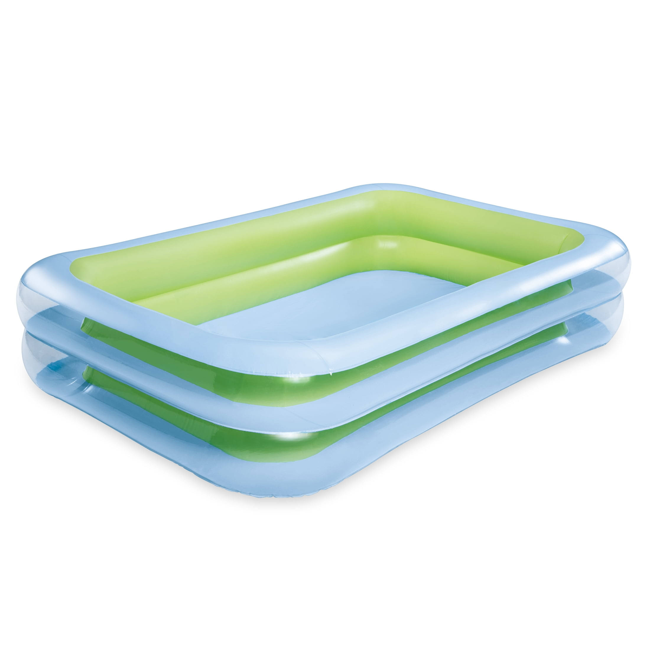 Funsicle Blue SummerBlock Inflatable Family Swimming Pool,Rectangular, Age 6 & Up
