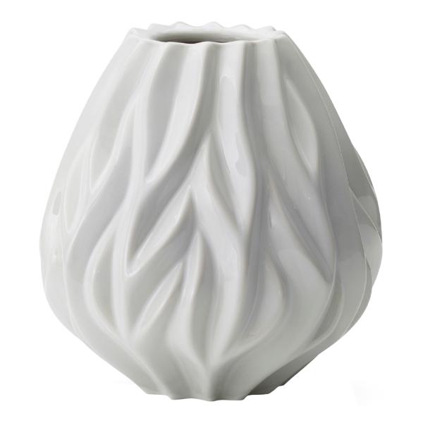 Flame vase 19 cm hvit