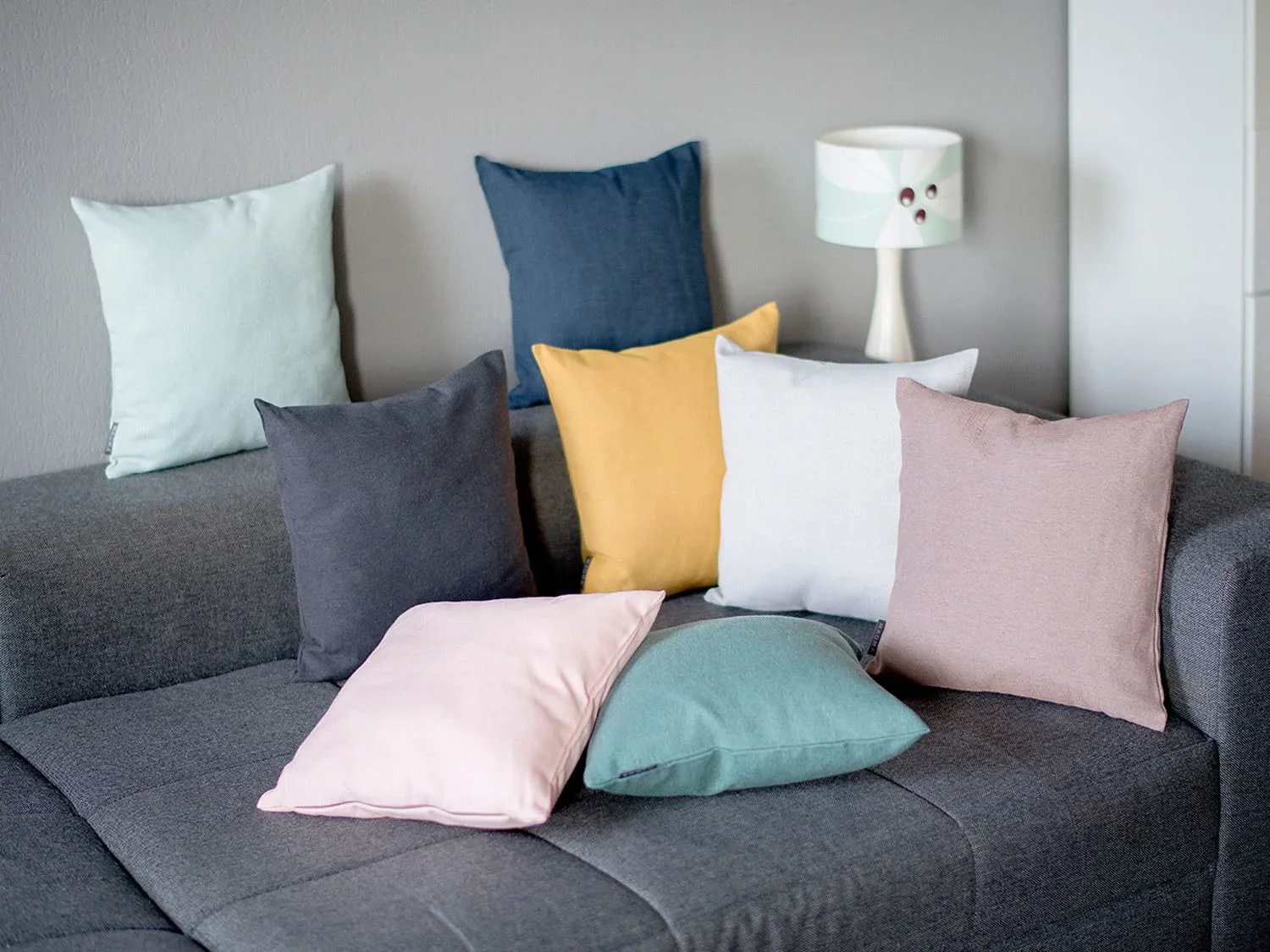 MAGMA Lot de 2 housses de coussin, 40 x 40 cm ou 50 x 50 cm