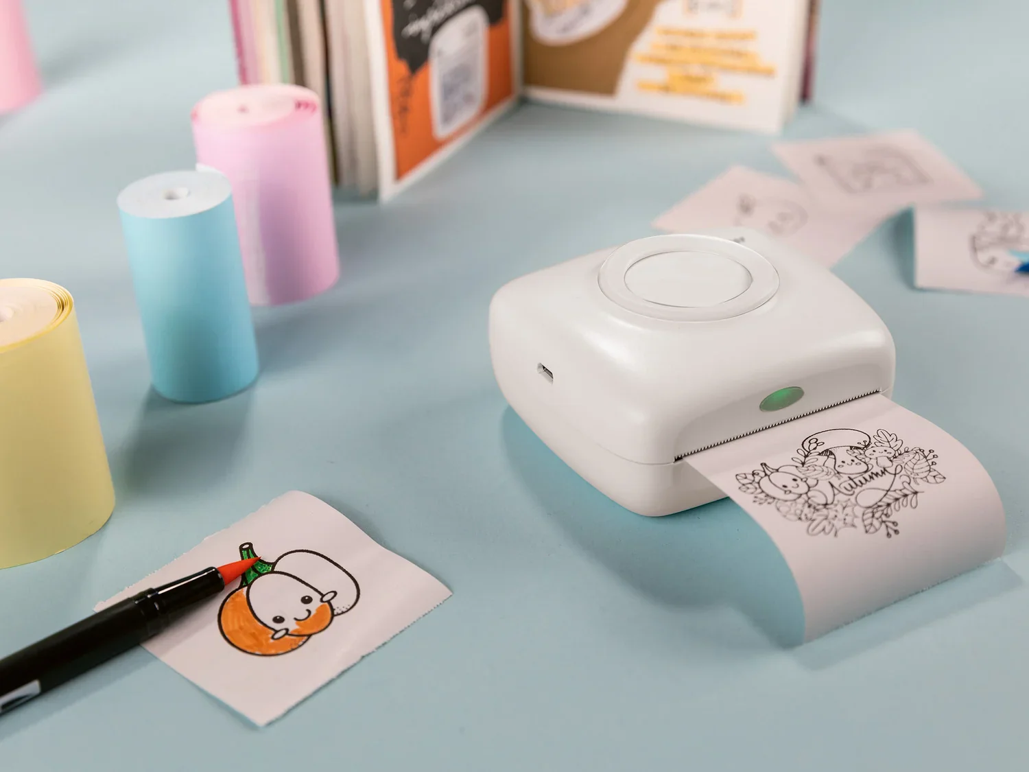 SILVERCREST Mini Pocket Printer avec rouleau de papier