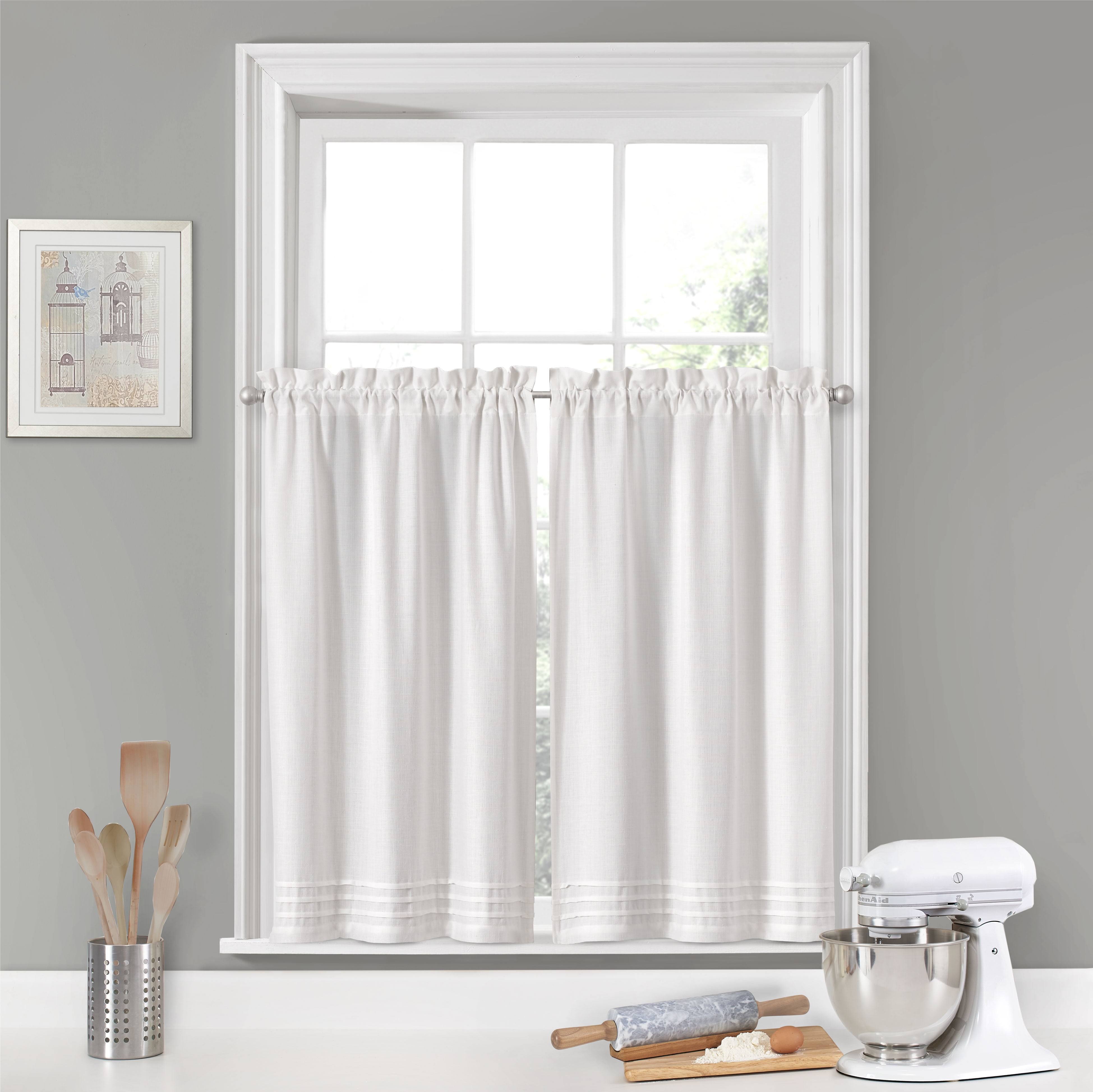 Vue White Window Solutions Kingsbury Pleated Tier Pair