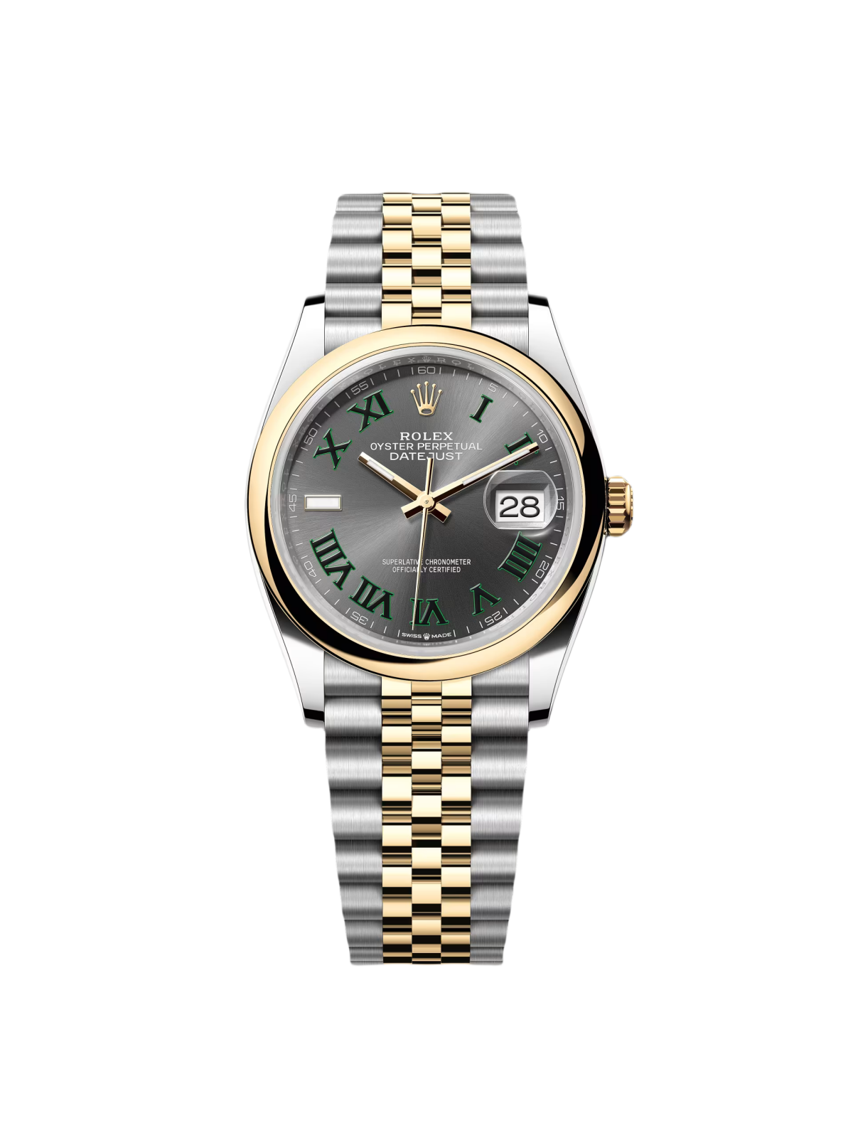 【Super Clone】RLX  Datejust 36mm 126203 Slate Dial 36mm Domed Bezel Oyster Bracelet