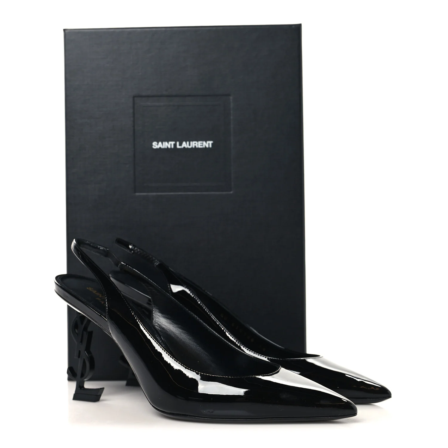 Patent Opyum 110 Slingback Pumps 38 Black