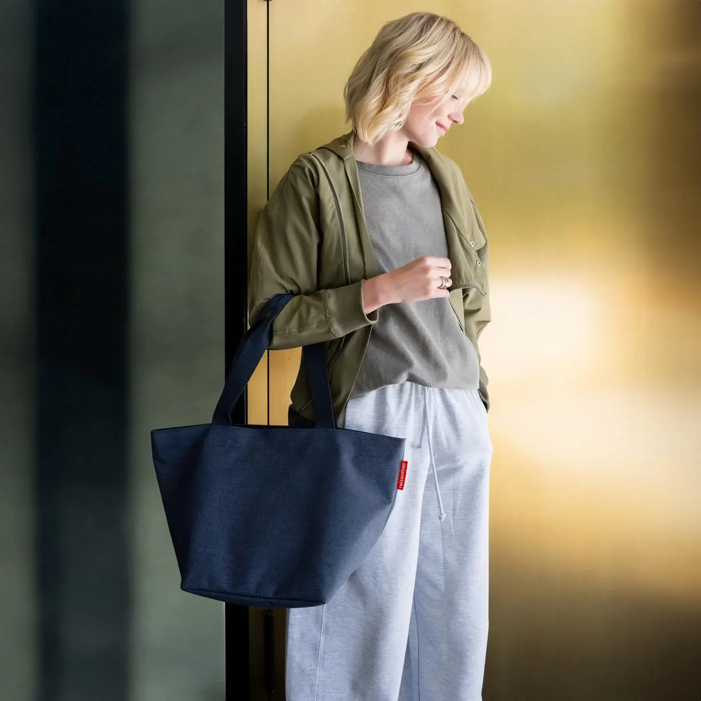 shopper M twist navy