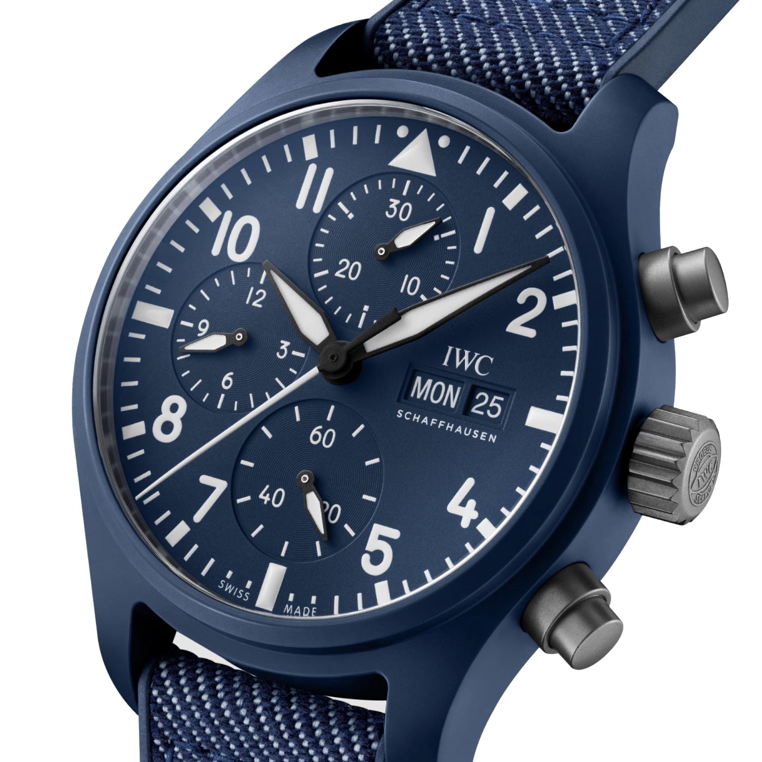 【Super Clone】IWC Pilot Chronograph 41mm Top Gun Oceana 42mm Mens Watch Blue IW389404