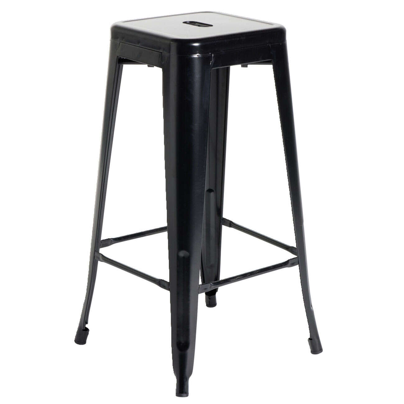 Tabouret bar Fabrik métal noir Ø31xH75cm