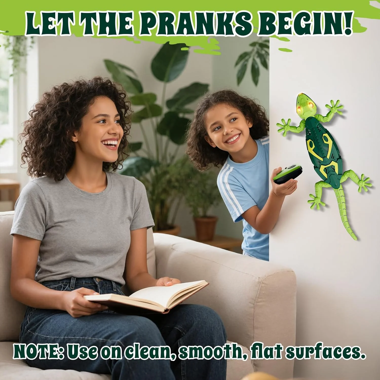 Remote Control Gecko Robot Toy, Rechargeable Wall Climbing RC Animal for Kids Ages 4-8