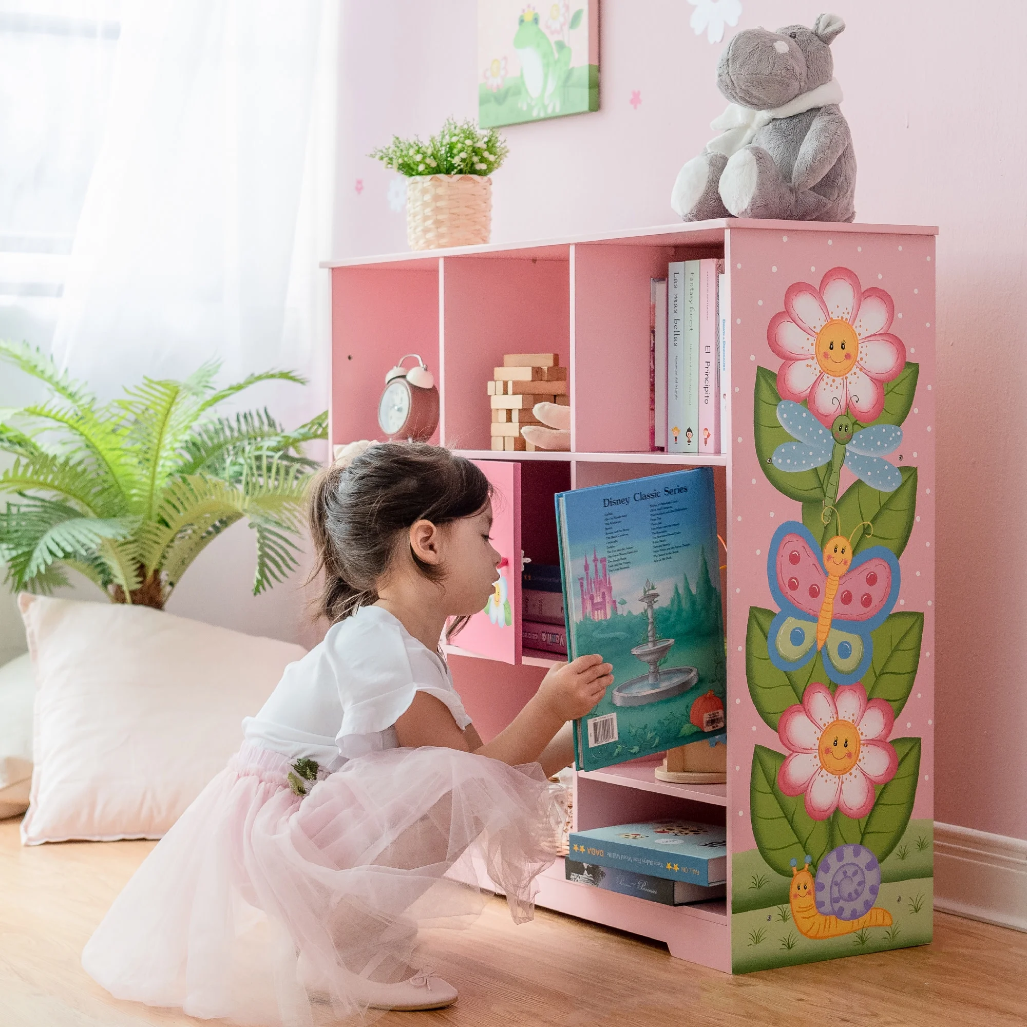 Magic Garden Kids Wooden 3 x 3 Cube Storage Unit - Image 5